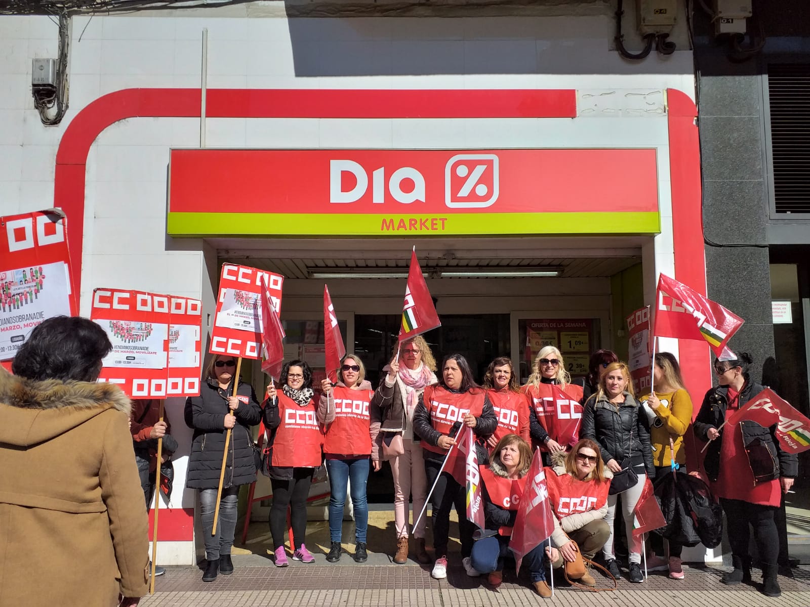 Huelga en Supermercados Dia en La Rioja